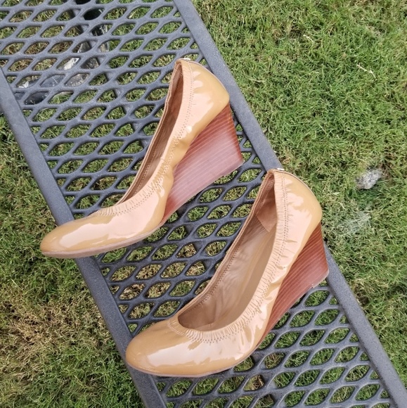 Tory Burch ballet heel 10m brown wedges Eddie - Picture 4 of 7